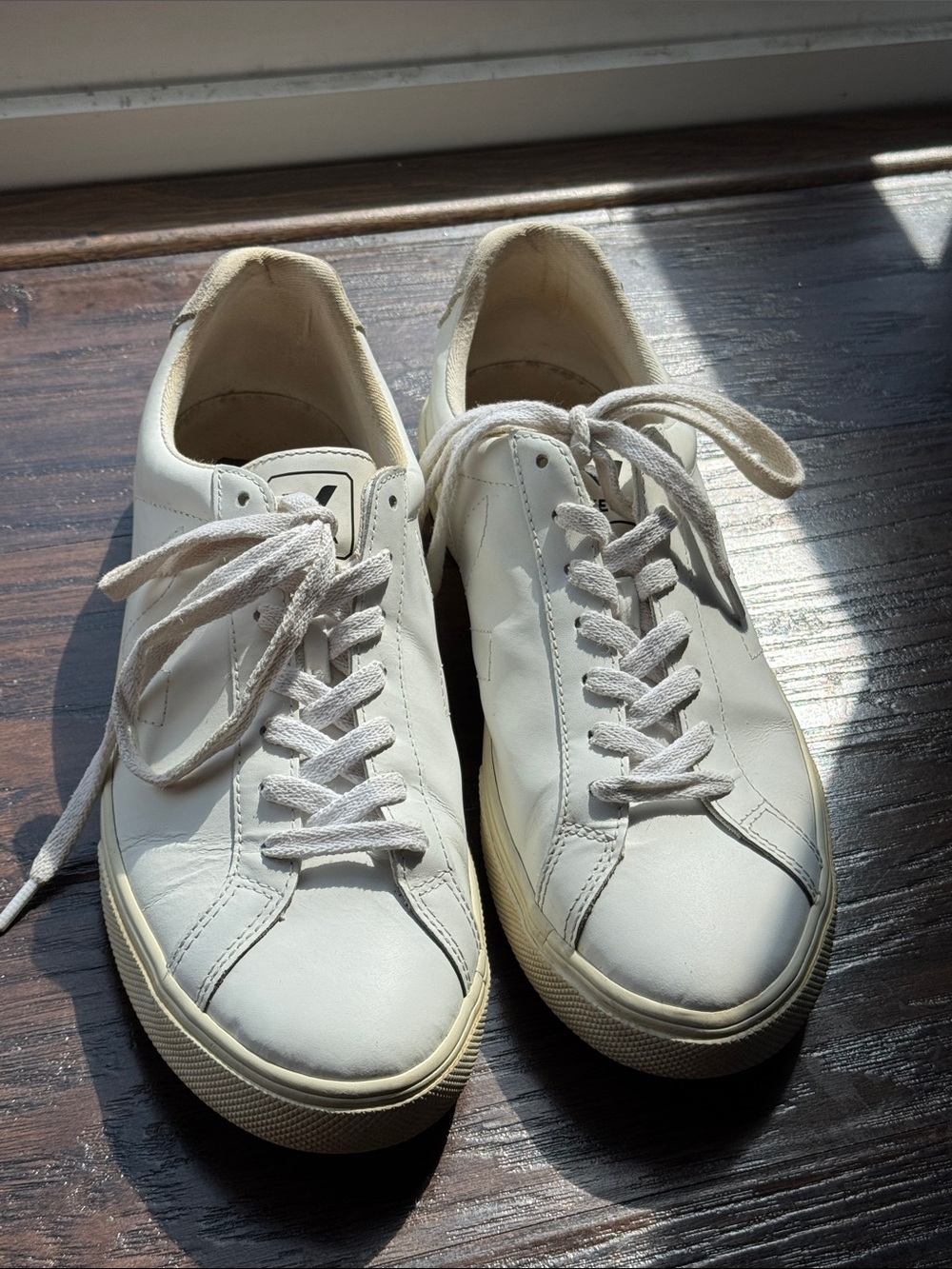Veja White Leather Women's Sneakers